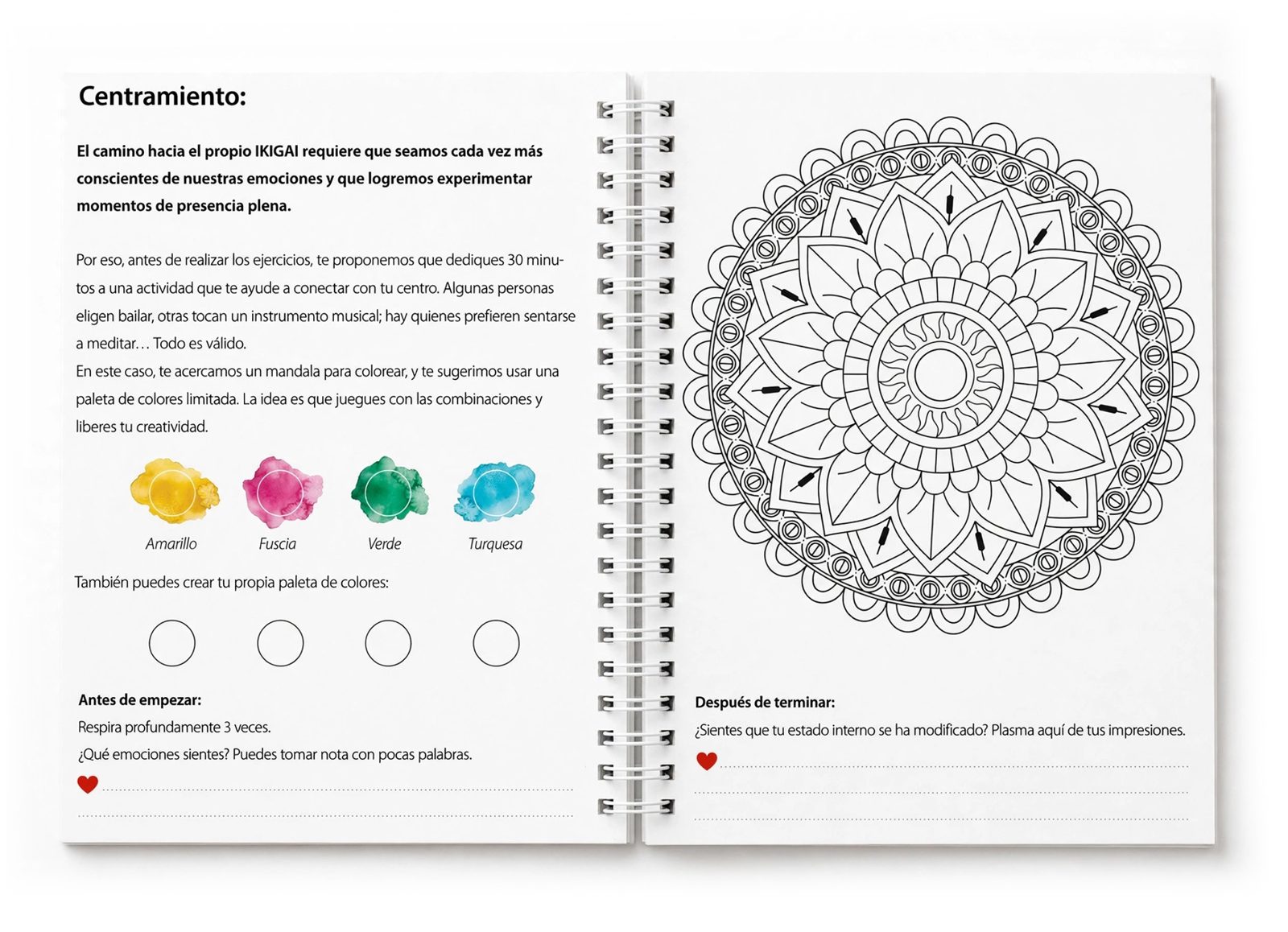 Centramiento: mandala para pintar